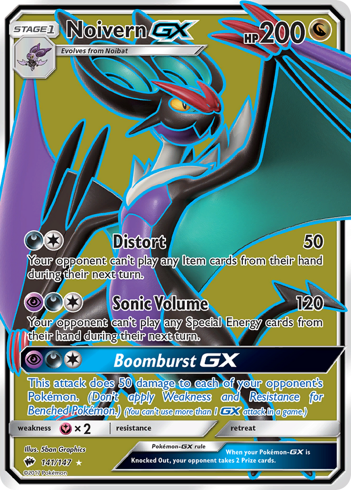Noivern GX (141/147) [Sun & Moon: Burning Shadows] Pokémon