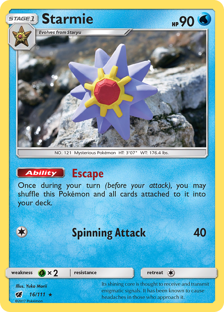 Starmie (16/111) [Sun & Moon: Crimson Invasion] Pokémon
