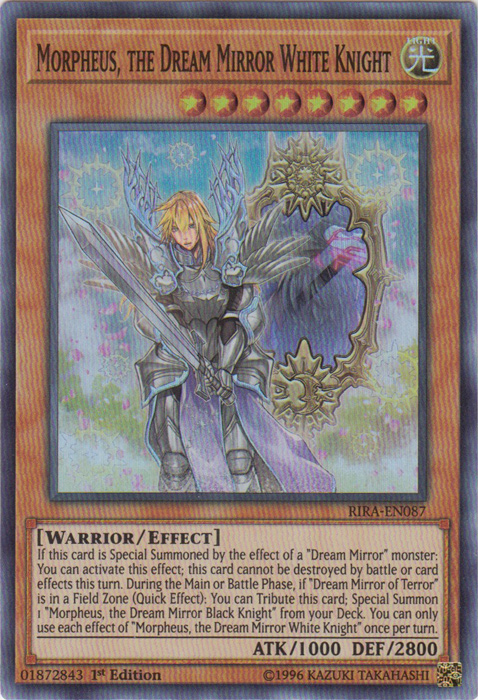 Morpheus, the Dream Mirror White Knight [RIRA-EN087] Super Rare Yu-Gi-Oh!