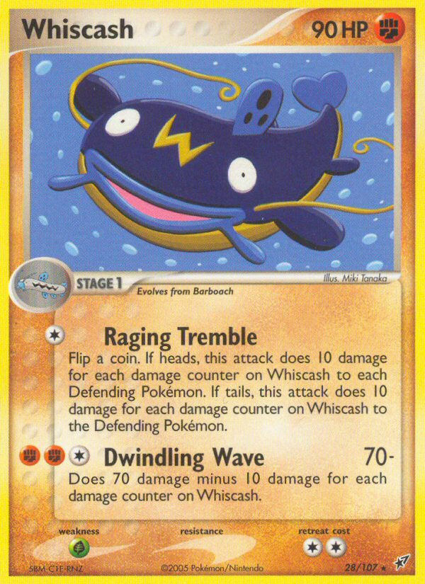 Whiscash (28/107) [EX: Deoxys] Pokémon