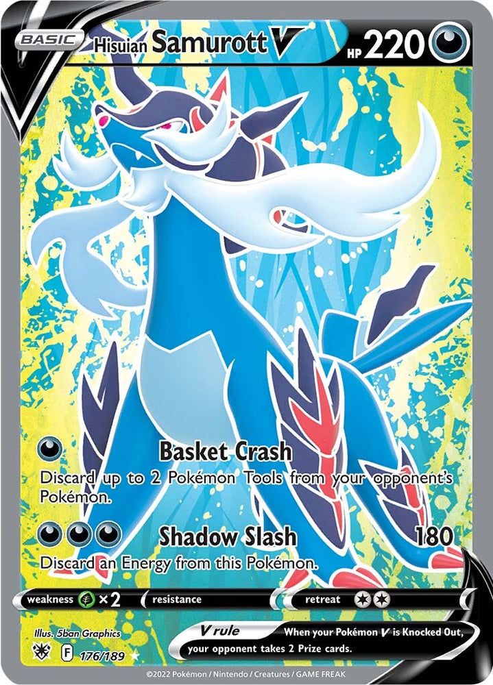 Hisuian Samurott V (176/189) [Sword & Shield: Astral Radiance] Pokémon