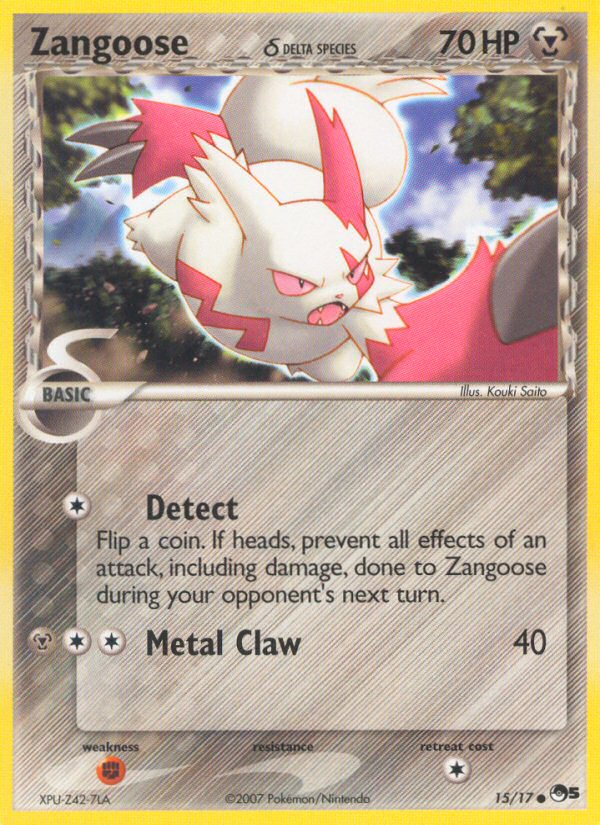 Zangoose (15/17) (Delta Species) [POP Series 5] Pokémon