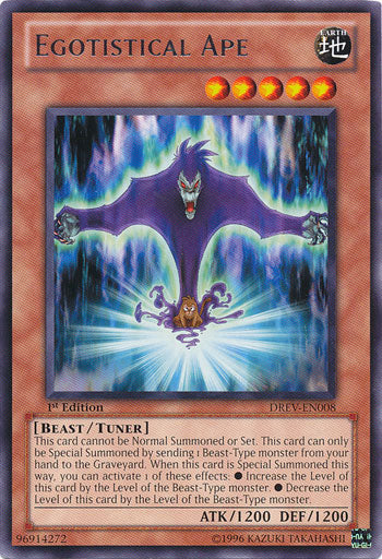 Egotistical Ape [DREV-EN008] Rare Yu-Gi-Oh!