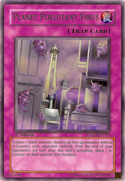 Planet Pollutant Virus [CRMS-EN080] Rare Yu-Gi-Oh!