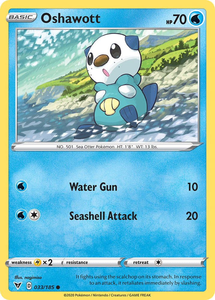Oshawott (033/185) [Sword & Shield: Vivid Voltage] Pokémon
