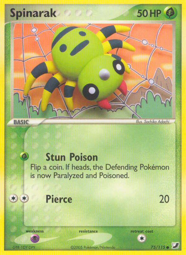 Spinarak (75/115) [EX: Unseen Forces] Pokémon