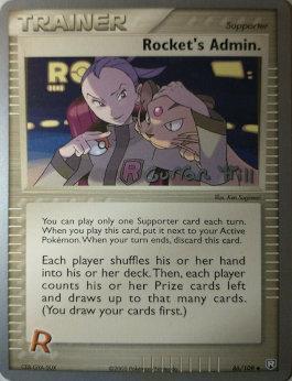 Rocket's Admin. (86/109) (Bright Aura - Curran Hill's) [World Championships 2005] Pokémon