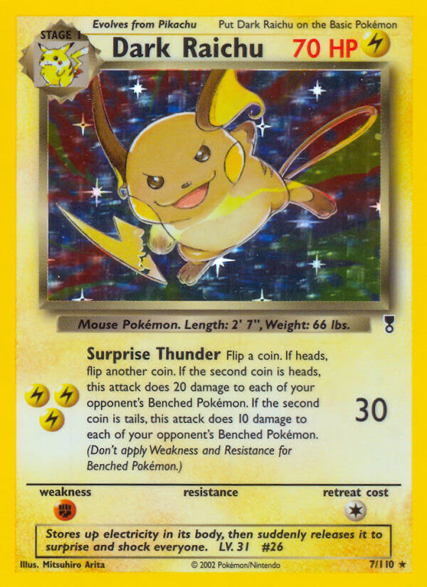 Dark Raichu (7/110) (WotC) (Theme Deck Exclusive) [Legendary Collection] Pokémon