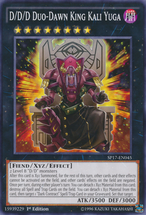 D/D/D Duo-Dawn King Kali Yuga [SP17-EN045] Common Yu-Gi-Oh!