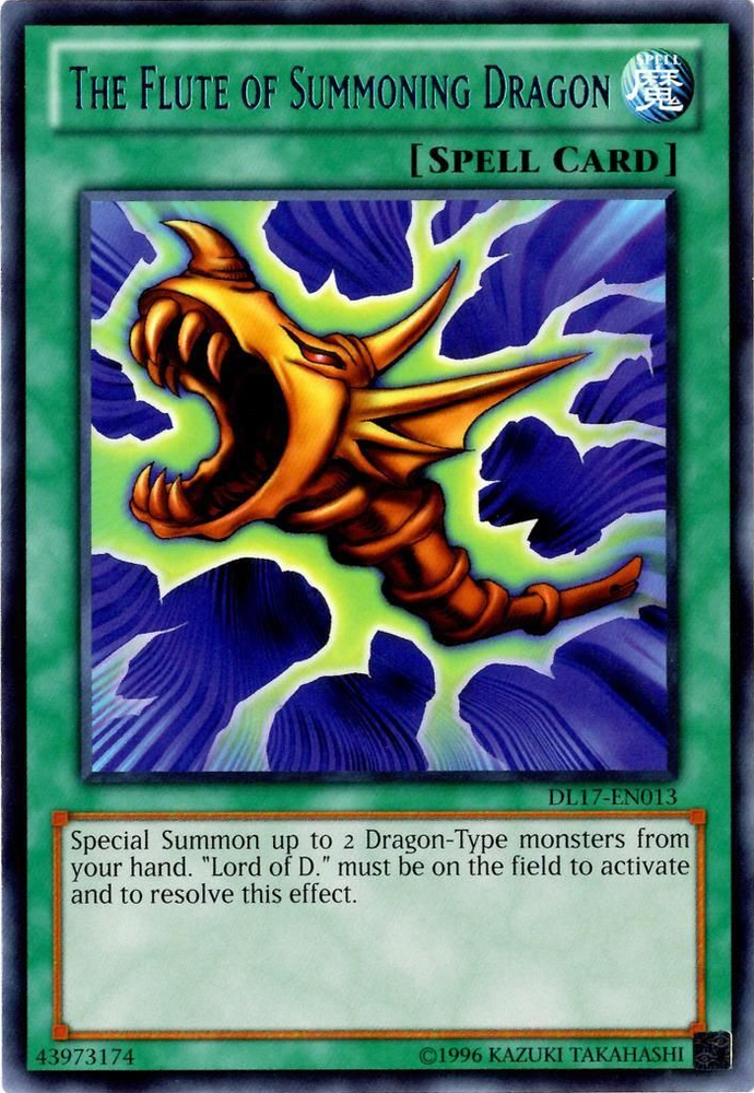 The Flute of Summoning Dragon (Blue) [DL17-EN013] Rare Yu-Gi-Oh!