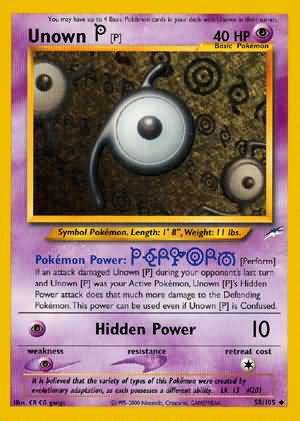 Unown [P] (58/105) [Neo Destiny Unlimited] Pokémon