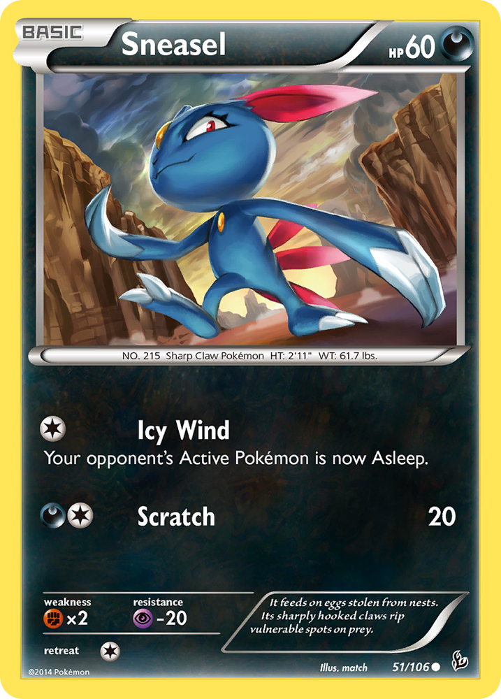 Sneasel (51/106) [XY: Flashfire] Pokémon