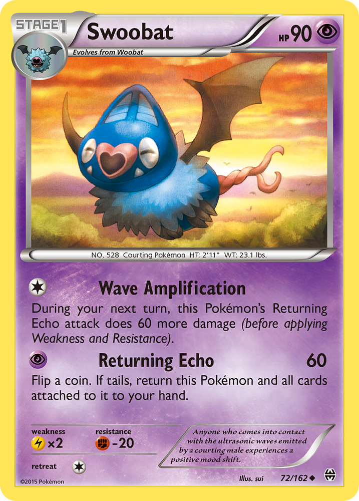 Swoobat (72/162) [XY: BREAKthrough] Pokémon