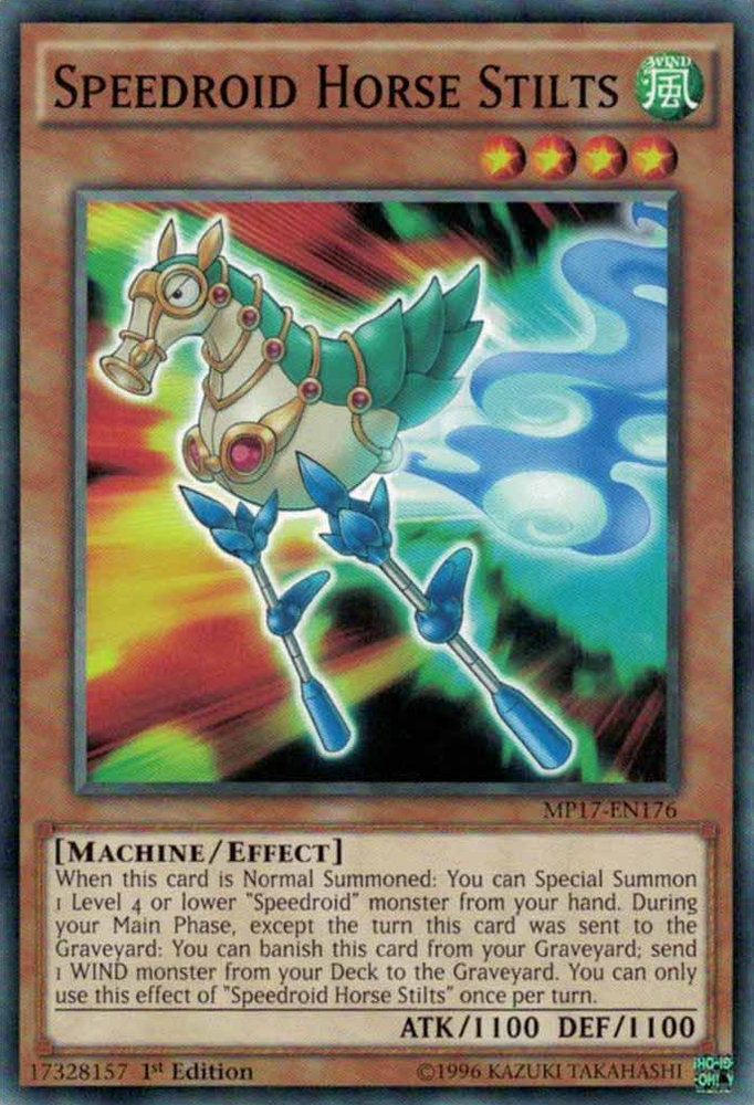 Speedroid Horse Stilts [MP17-EN176] Common Yu-Gi-Oh!