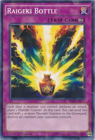 Raigeki Bottle [BP03-EN224] Shatterfoil Rare Yu-Gi-Oh!