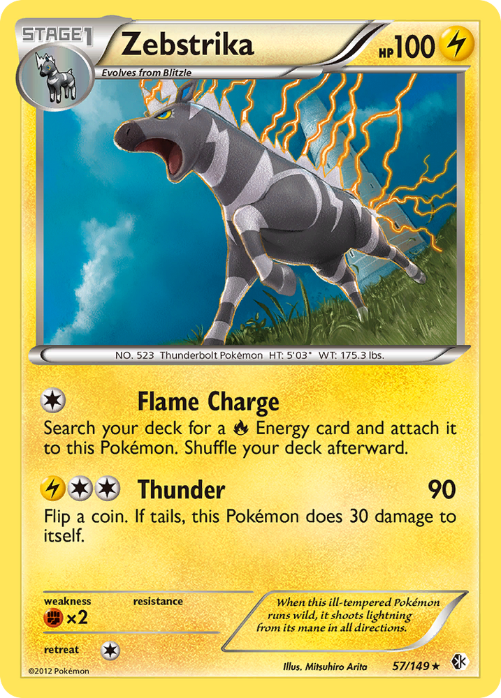 Zebstrika (57/149) [Black & White: Boundaries Crossed] Pokémon