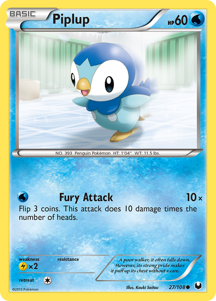Piplup (27/108) [Black & White: Dark Explorers] Pokémon