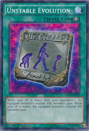 Unstable Evolution [BP03-EN157] Shatterfoil Rare Yu-Gi-Oh!