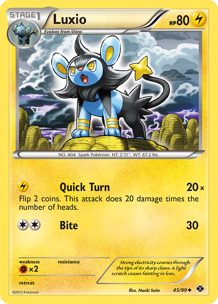 Luxio (45/99) [Black & White: Next Destinies] Pokémon