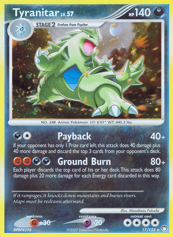 Tyranitar (17/123) [Diamond & Pearl: Mysterious Treasures] Pokémon