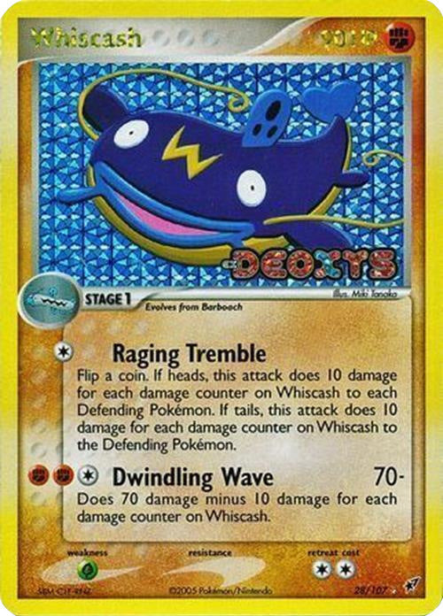 Whiscash (28/107) (Stamped) [EX: Deoxys] Pokémon