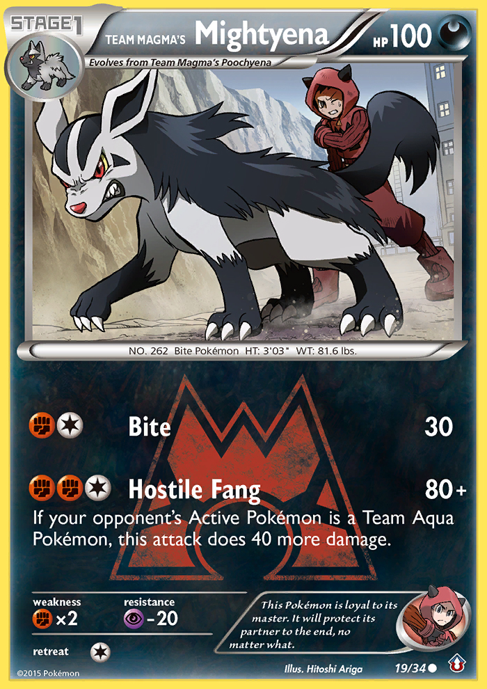 Team Magma's Mightyena (19/34) [XY: Double Crisis] Pokémon