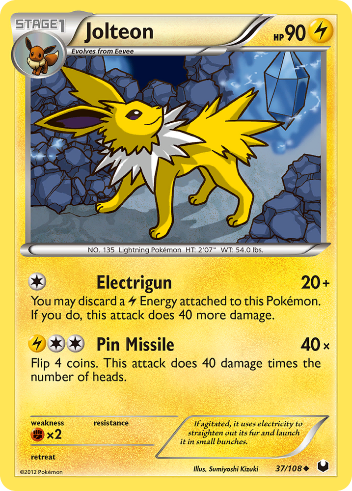 Jolteon (37/108) [Black & White: Dark Explorers] Pokémon