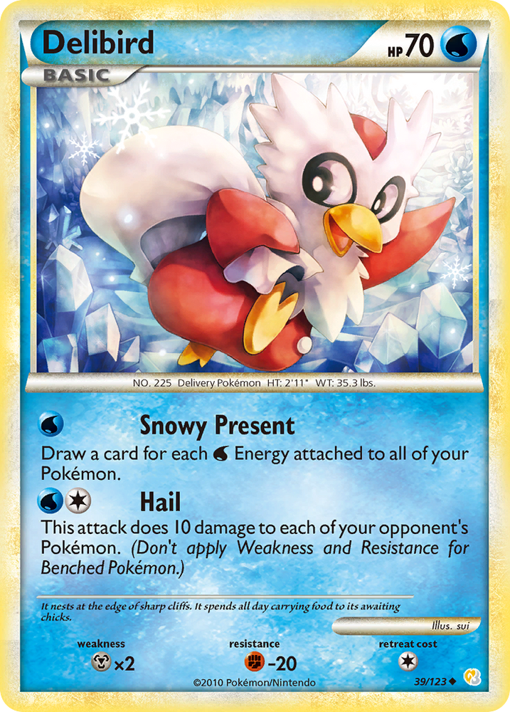 Delibird (39/123) [HeartGold & SoulSilver: Base Set] Pokémon