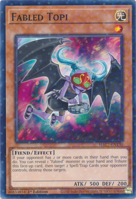 Fabled Topi (Duel Terminal) [HAC1-EN130] Common Yu-Gi-Oh!