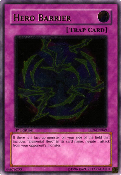 Hero Barrier [EEN-EN049] Ultimate Rare Yu-Gi-Oh!
