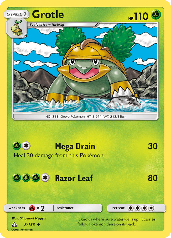 Grotle (8/156) [Sun & Moon: Ultra Prism] Pokémon