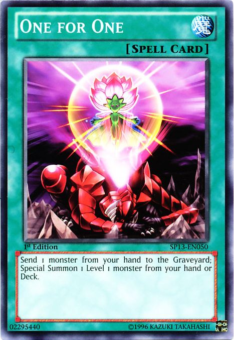 One for One [SP13-EN050] Common Yu-Gi-Oh!