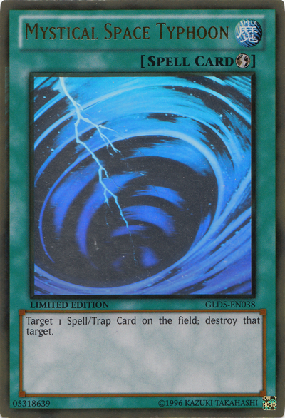 Mystical Space Typhoon [GLD5-EN038] Ghost/Gold Rare Yu-Gi-Oh!
