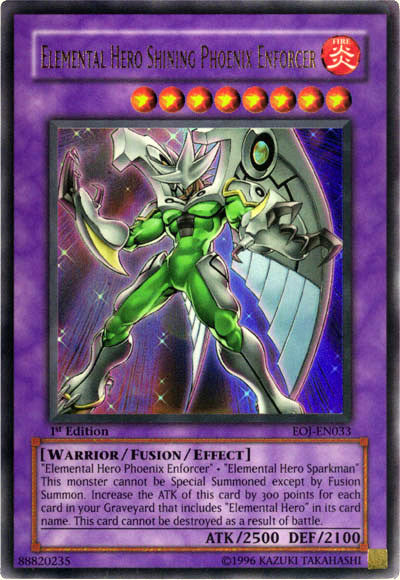 Elemental Hero Shining Phoenix Enforcer [EOJ-EN033] Ultra Rare Yu-Gi-Oh!