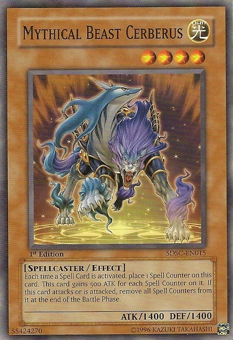 Mythical Beast Cerberus [SDSC-EN015] Common Yu-Gi-Oh!