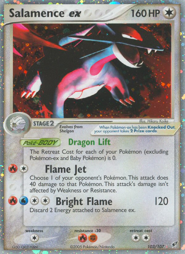 Salamence ex (103/107) [EX: Deoxys] Pokémon