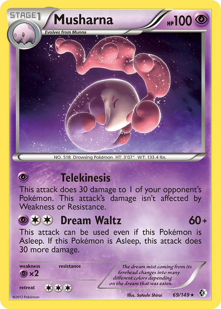 Musharna (69/149) [Black & White: Boundaries Crossed] Pokémon