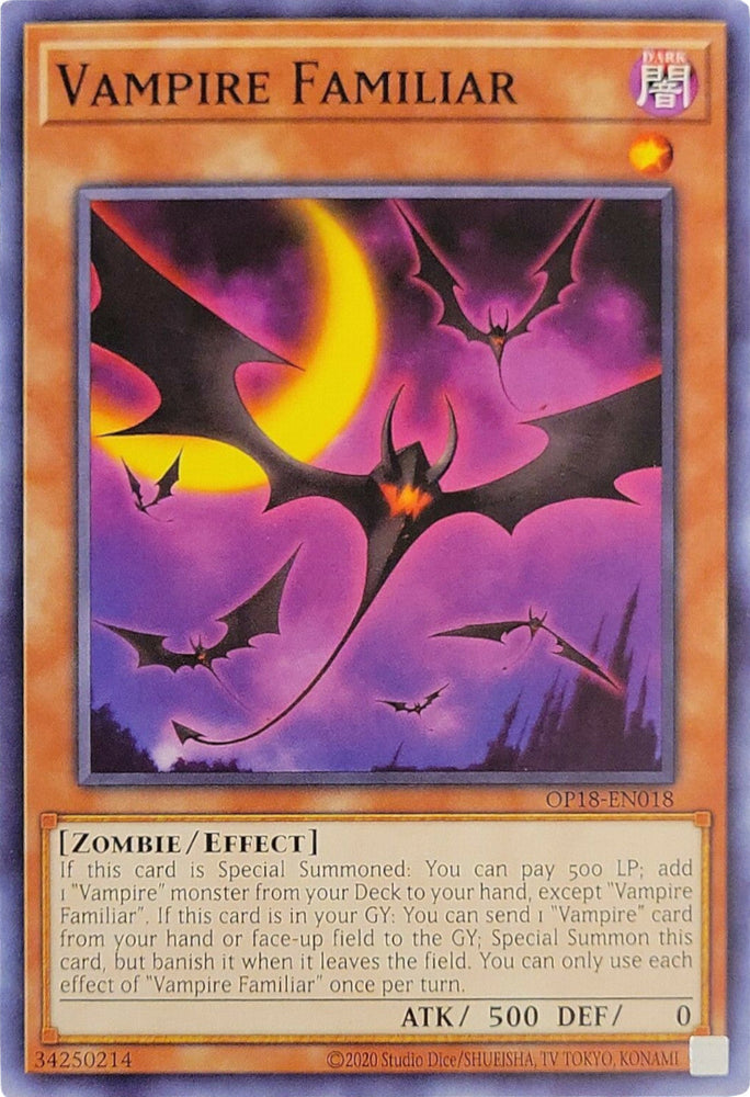 Vampire Familiar [OP18-EN018] Common Yu-Gi-Oh!