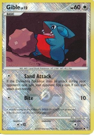 Gible (106/147) (Championship Promo) [Platinum: Supreme Victors] Pokémon