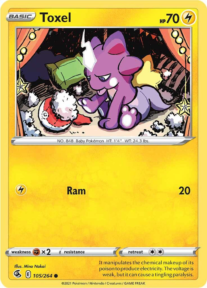 Toxel (105/264) [Sword & Shield: Fusion Strike] Pokémon