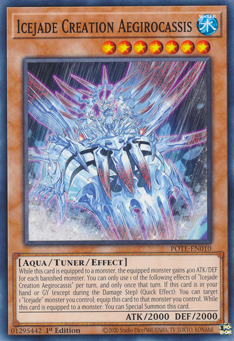 Icejade Creation Aegirocassis [POTE-EN010] Common Yu-Gi-Oh!