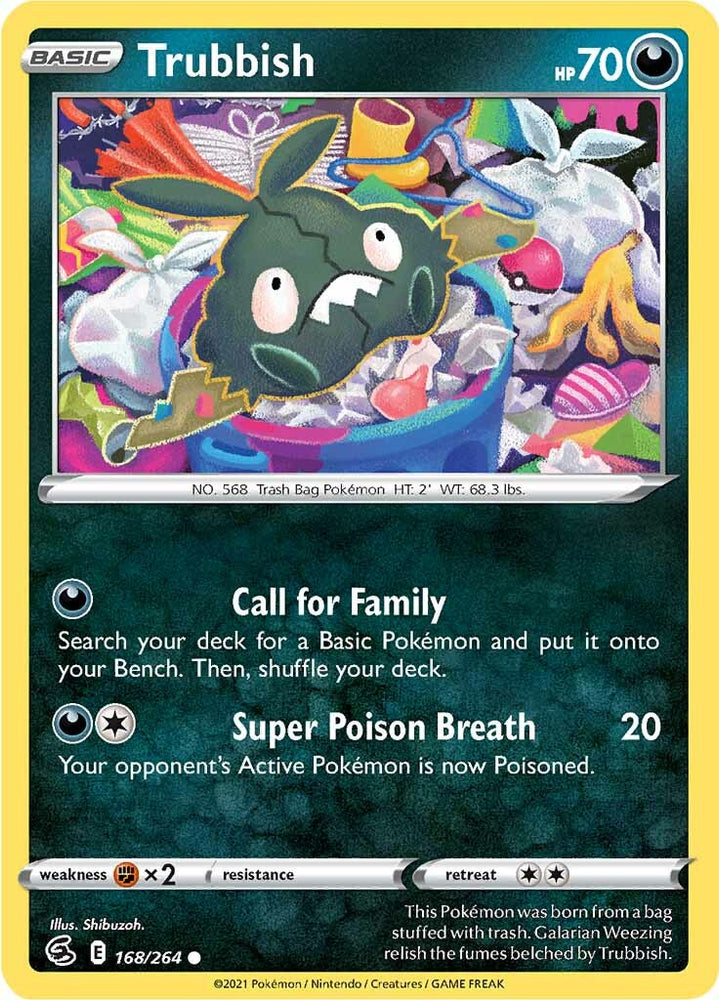 Trubbish (168/264) [Sword & Shield: Fusion Strike] Pokémon