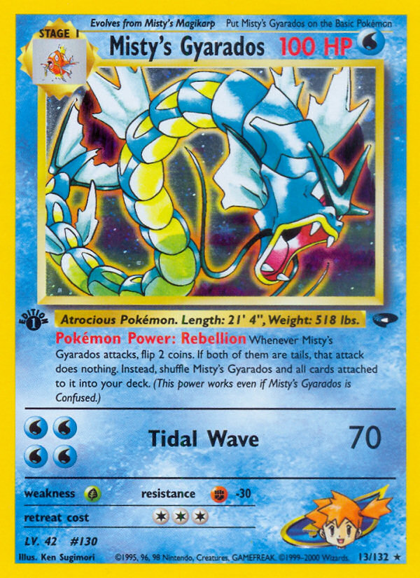 Misty's Gyarados (13/132) [Gym Challenge 1st Edition] Pokémon