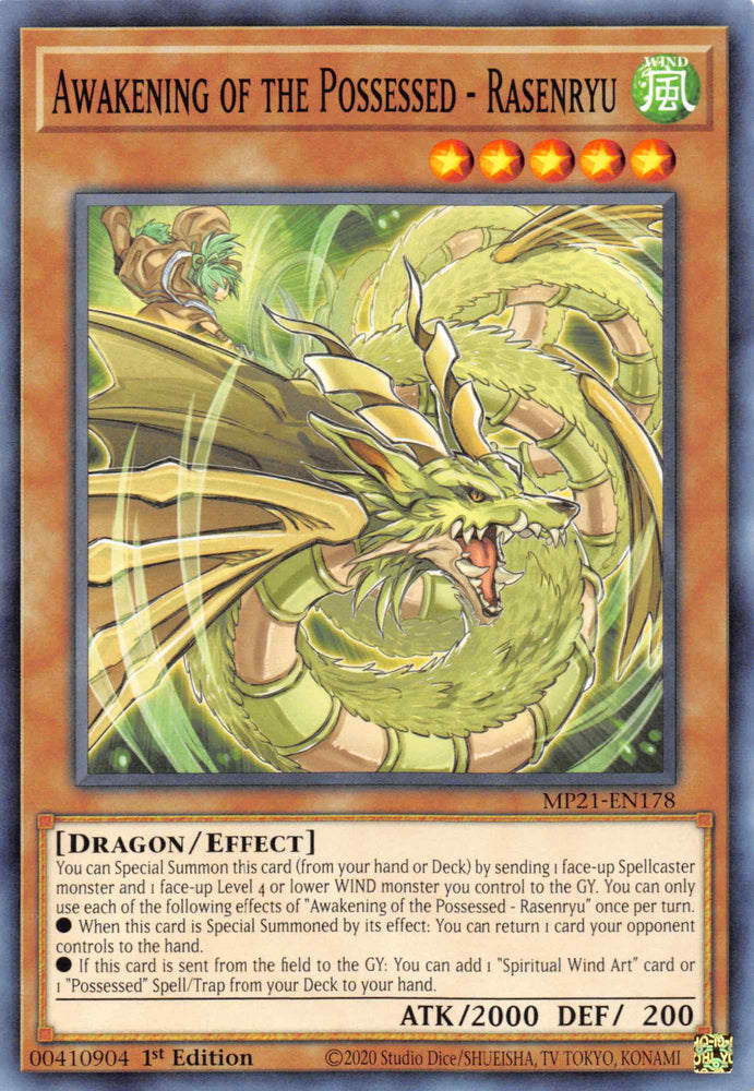 Awakening of the Possessed - Rasenryu [MP21-EN178] Common Yu-Gi-Oh!