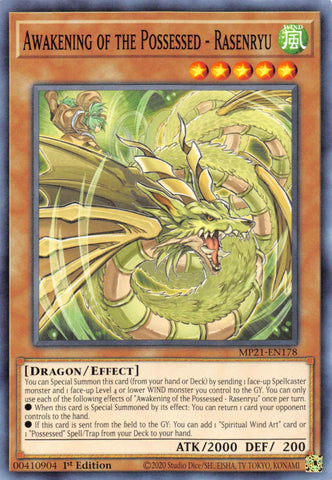 Awakening of the Possessed - Rasenryu [MP21-EN178] Common Yu-Gi-Oh!