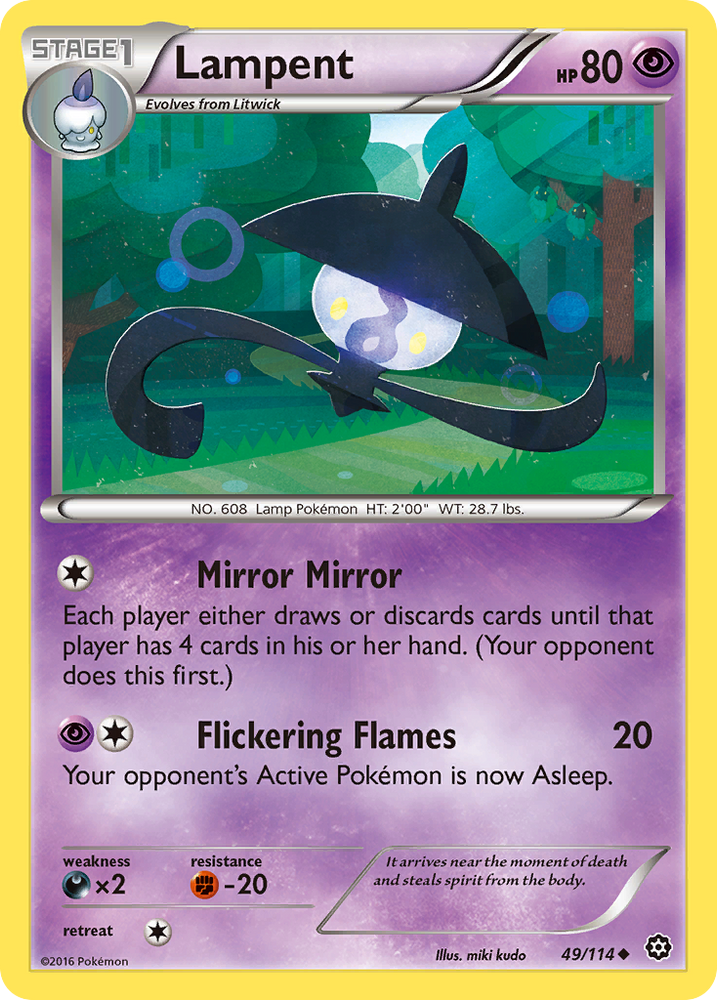 Lampent (49/114) [XY: Steam Siege] Pokémon