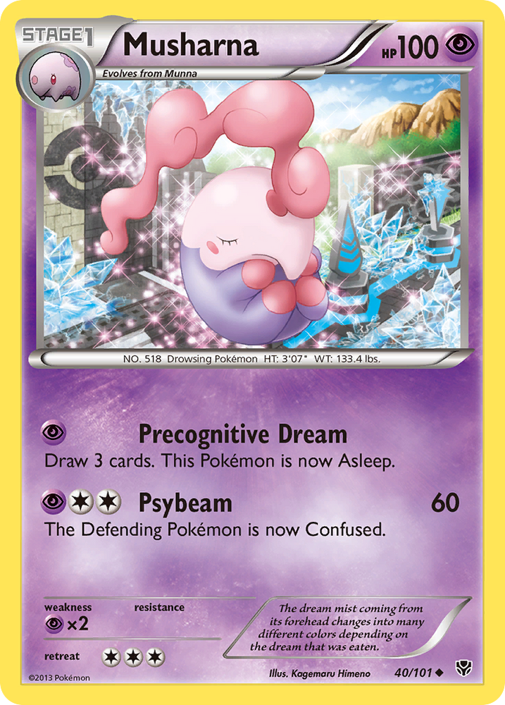 Musharna (40/101) [Black & White: Plasma Blast] Pokémon