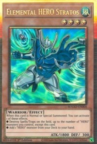 Elemental HERO Stratos (Alternate Art) [MAGO-EN004] Gold Rare Yu-Gi-Oh!