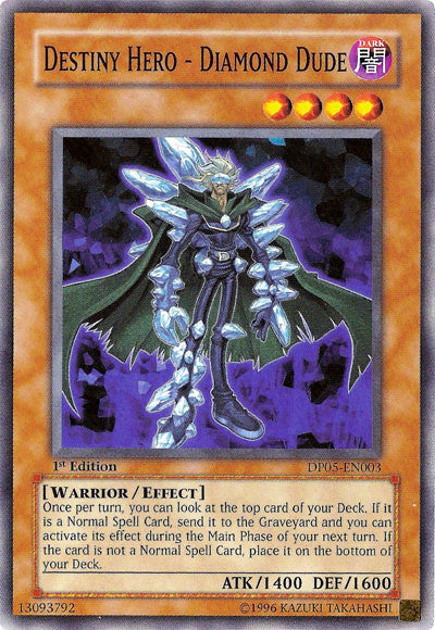 Destiny Hero - Diamond Dude [DP05-EN003] Common Yu-Gi-Oh!