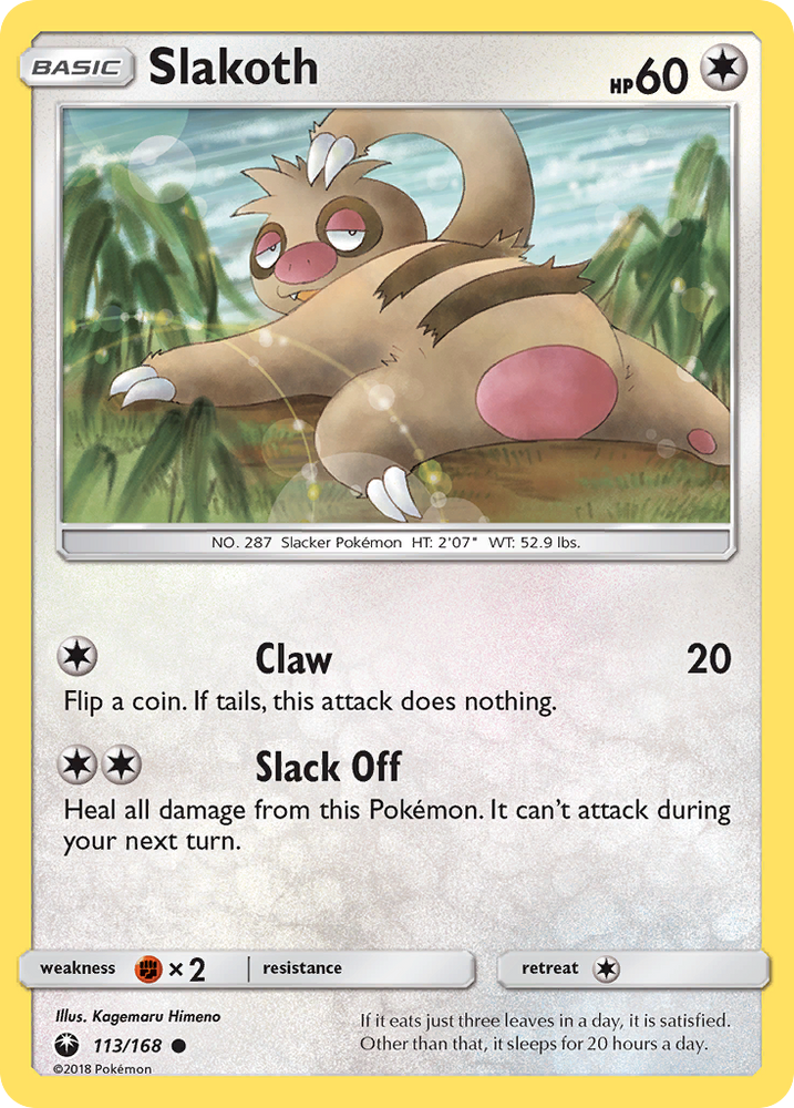 Slakoth (113/168) [Sun & Moon: Celestial Storm] Pokémon